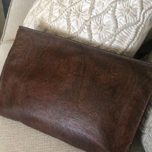 🎶ETRO MILANO Elegant Brown Laptop Bag